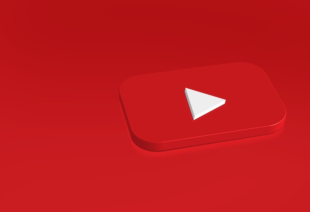 Photo youtube logo simple design template