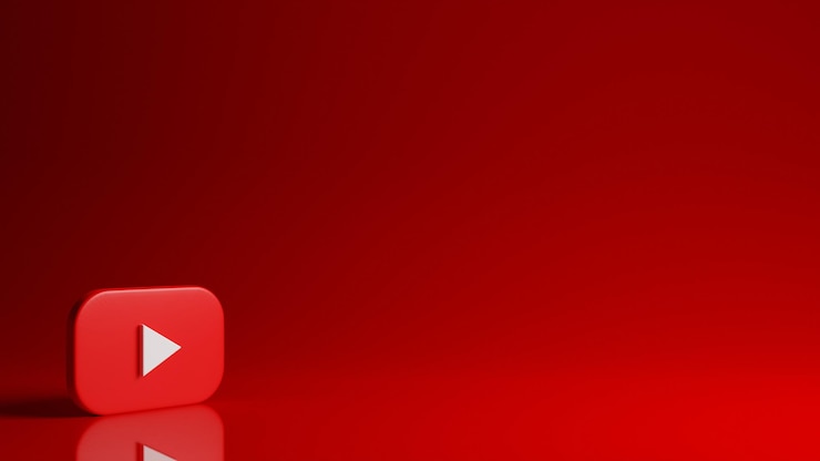 Фотография шаблон youtube 3d иллюстрация