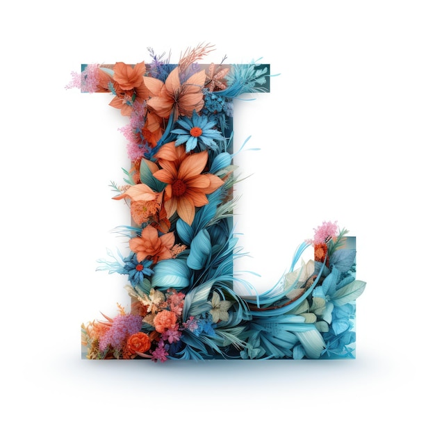 ypography design summer vibes capital letter l