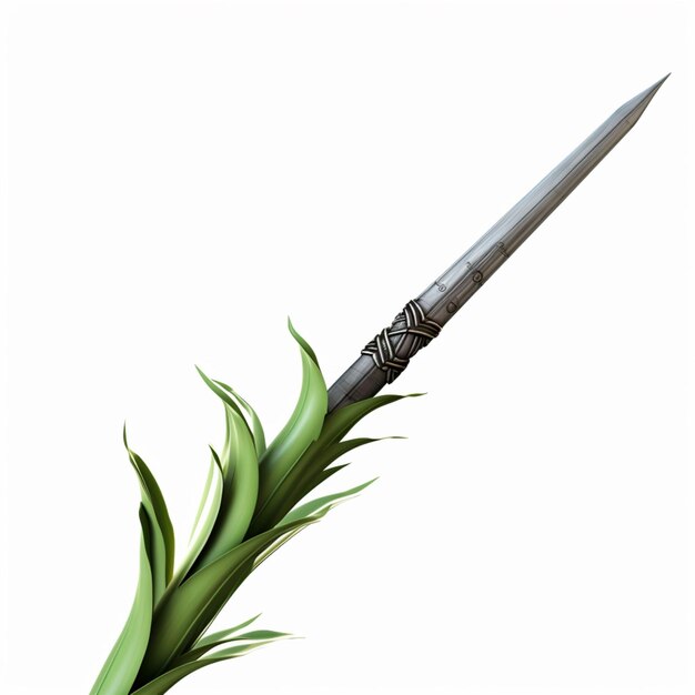 Yucca zwaard met witte achtergrond hoge kwaliteit ultra