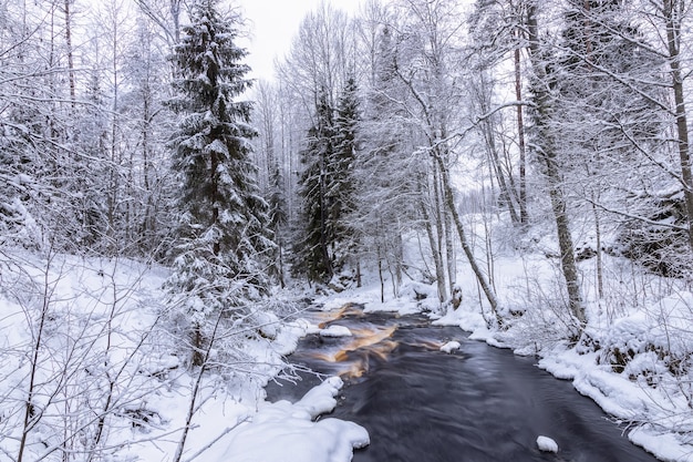 Yukankoski waterfall White Bridges Kulismayoki river Russia Karelia