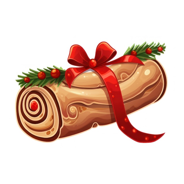 Photo yule log