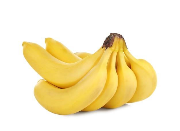 사진 흰색 바탕에 맛있는 바나나