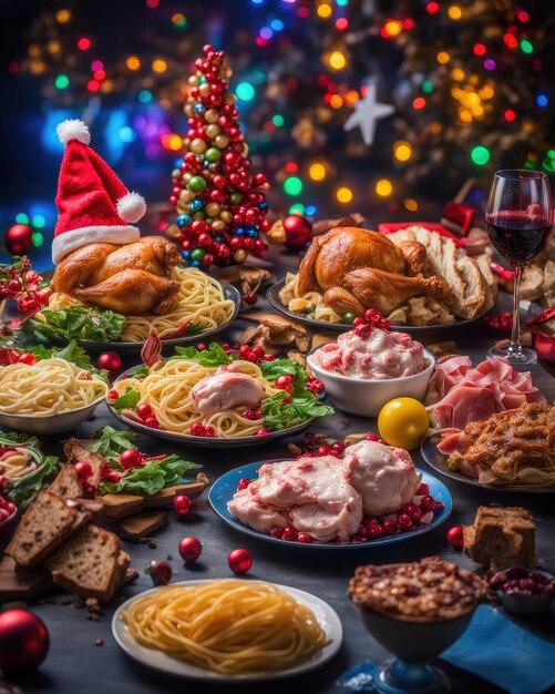 Yummy delicious christmas foods