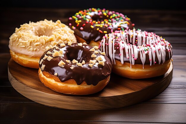 Yummy Donuts for Breakfast Photo