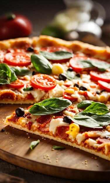 Yummy slice of pizza food photography beautiful delicious food recipe photography realistic