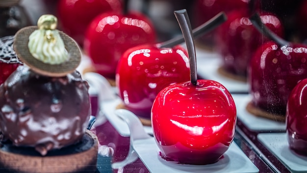 Yummy Sweet Red Caramel Coated Dessert