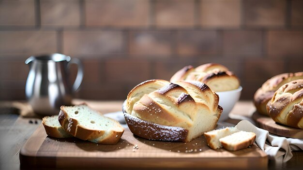 Yummy tasty breads illustration