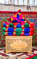 Photo yurt interior view