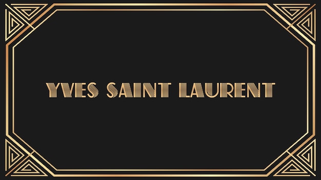 Yves Saint Laurent Jazz Gold Text