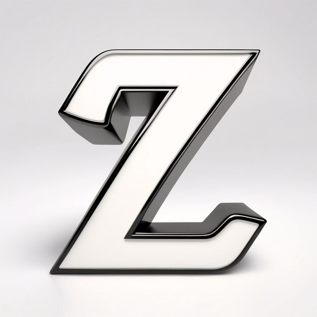 Z letter icon 3d illustration