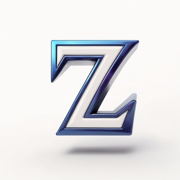 Z letter icon 3d illustration