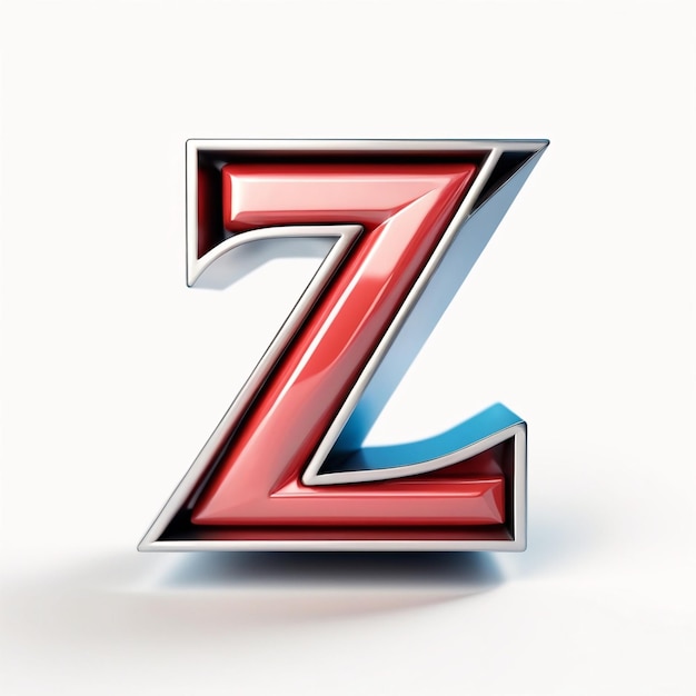 Z-letterpictogram 3d-illustratie