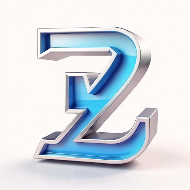 Foto z-letterpictogram 3d-illustratie