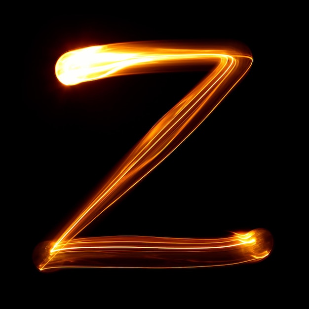 Z - Pictured by light letters