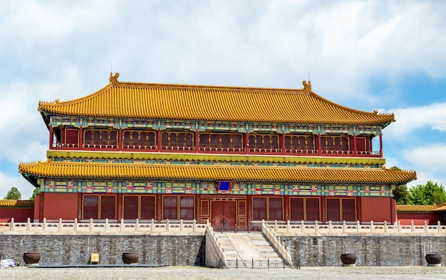 Zaal in de Verboden Stad of het Palace Museum - Peking, China
