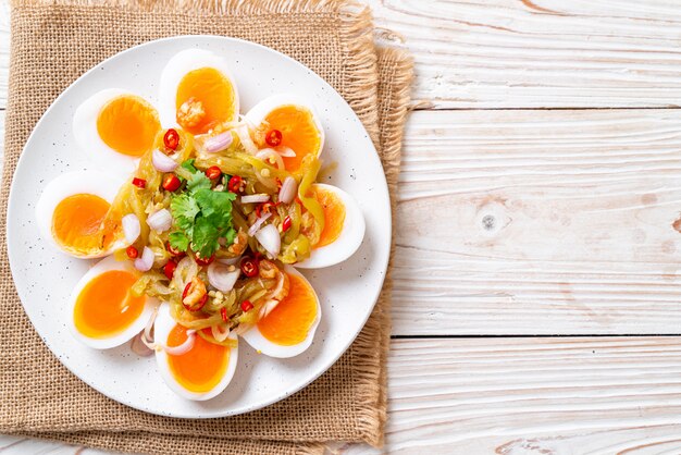 Zacht Gekookte Eieren Pittige Salade