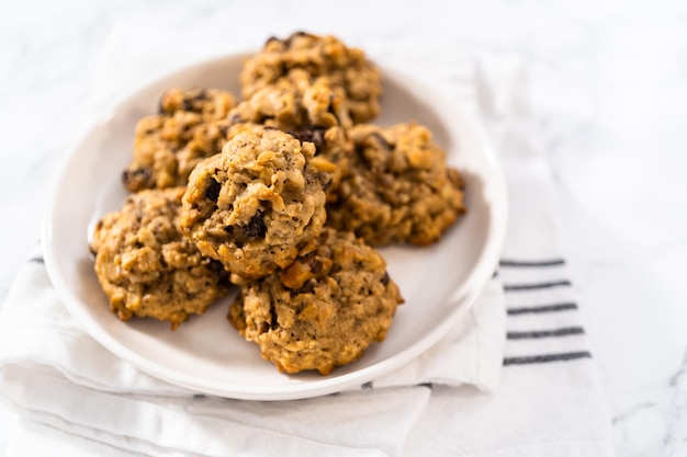 Zachte Havermout Rozijn Walnoot Koekjes