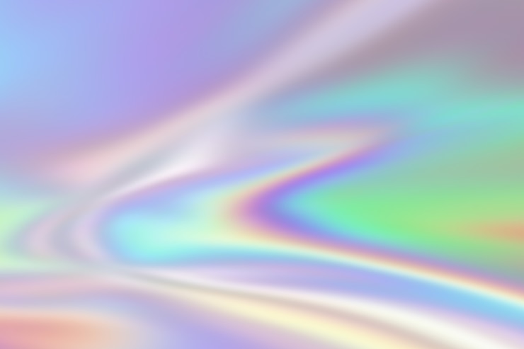 Foto zachte met iriserende kleur hedendaagse abstracte achtergrond