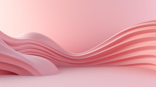 zachte roze achtergrond 3D-rendering