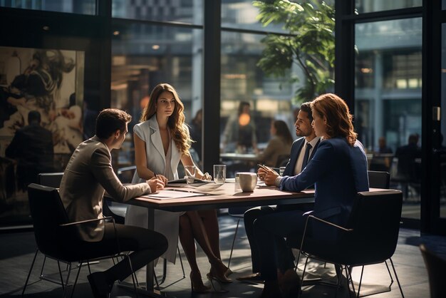 Foto zakelijke groep zakelijke discussie