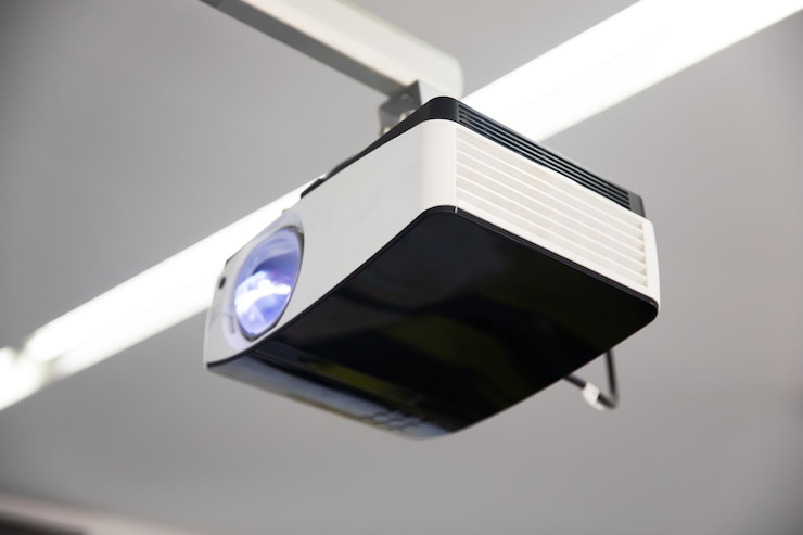 Foto zakelijke presentatieprojector