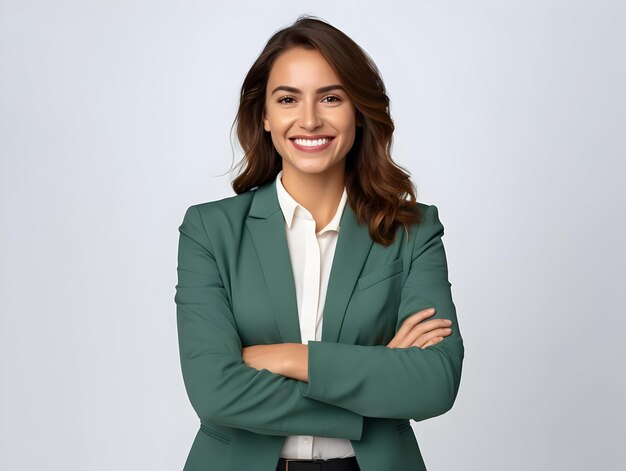 Foto zakelijke vrouw portretbureau zakelijke vrouw portrait formele gekostumeerde zakelijke vrouw