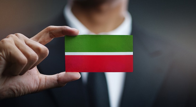 Zakenman Holding Card van Tatarstan-vlag