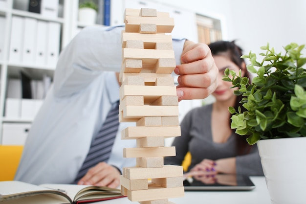 Zakenmanspelen in een strategie van jengahand