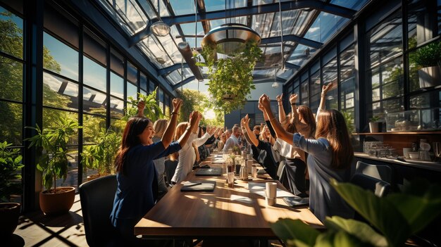 Foto zakenvrouwen hd 8k behang stock fotografisch beeld