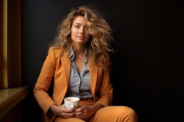 Zakenvrouwen in professionele kleding genieten van een koffiepauze voor een professionele zakelijke vergadering