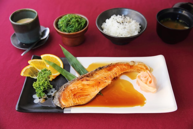 Zalm teriyaki