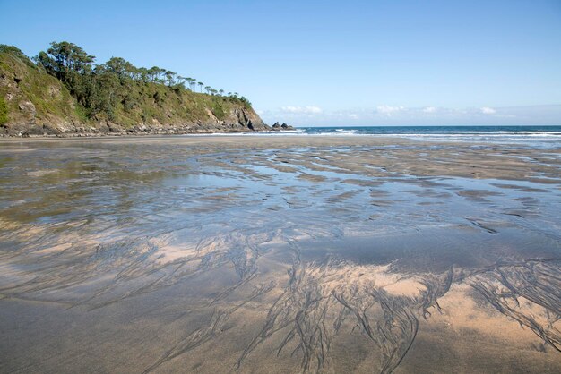 Zand bij Barayo-Strand in Asturias Spanje