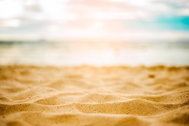 Zand en zee en sky.summer achtergrond.