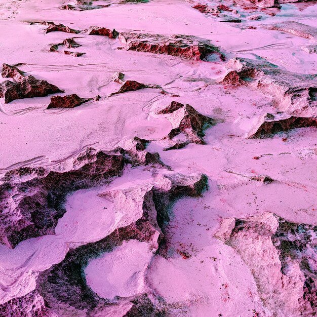 Zand. Kleuren roze ontwerp. Mode natuur achtergrond