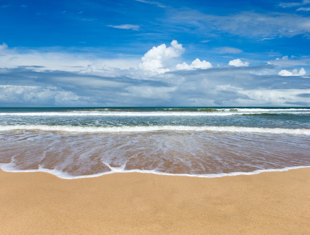 Zand van strand Caribische zee