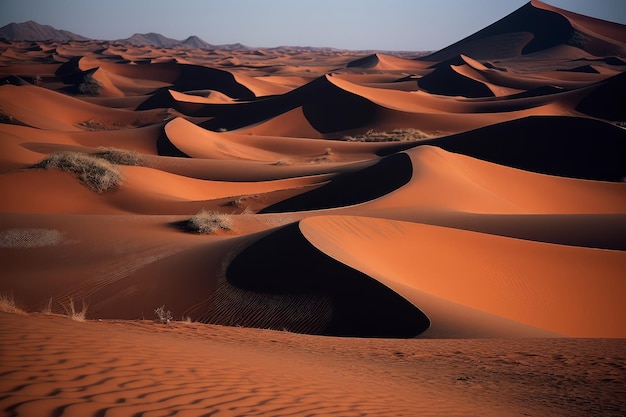 Zandduinen in de Sahara woestijn