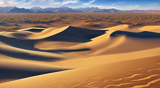 zandduinen in de woestijn woestijn met woestijn zand woestijn scène met zand zand in de woustijn