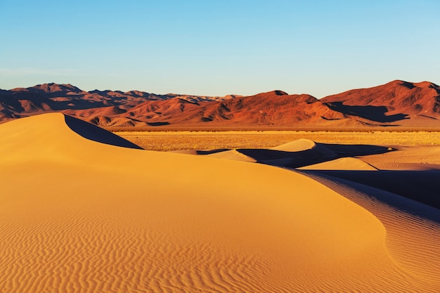 Zandduinen in Death Valley National Park, Californië, VS