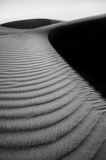 zandduinen in een woestijn