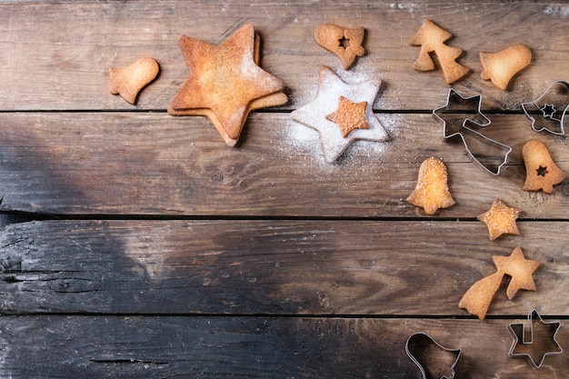 Zandkoek stervorm suiker koekjes