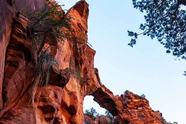 Foto zandsteenformaties in utah, vs