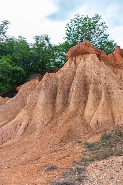 Zandstenen geërodeerd in Thailand