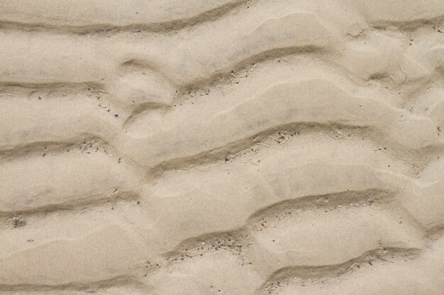 Zandstrand achtergrond voor de zomer, zand textuur.