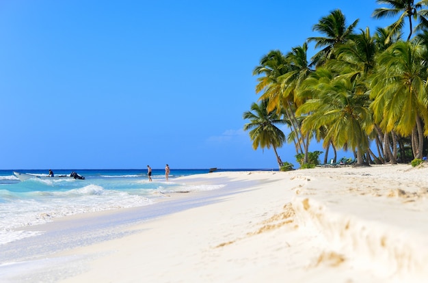 Zandstrand in de Dominicaanse Republiek.