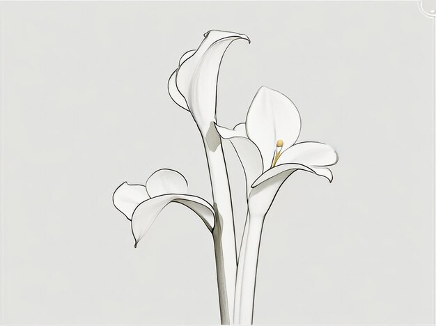 Foto zantedeschia-bloem boeiende botanische elegantie