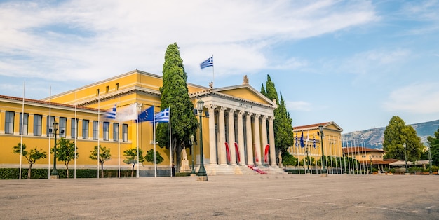 Zappeion-gebouw in athene, griekenland