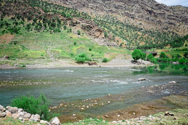 Photo zara river barzan area kurdistan