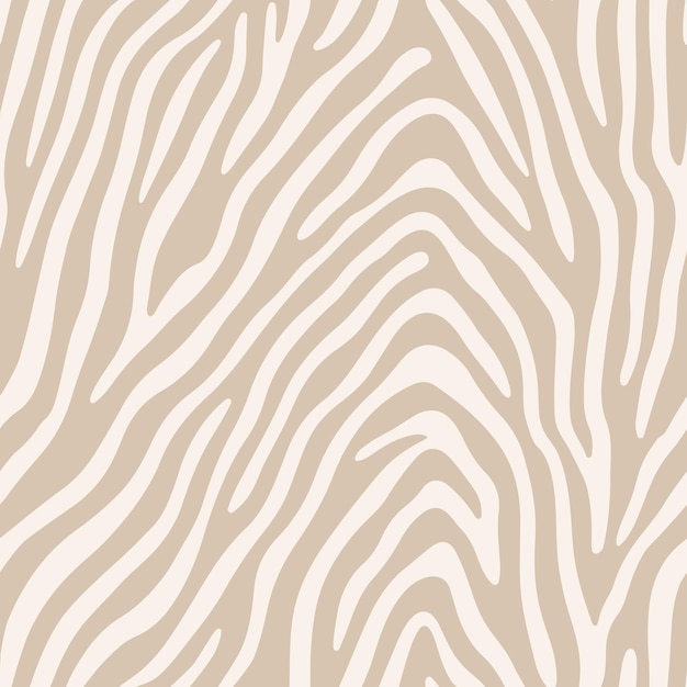 Zebra Animal Print Pattern Beige Pastel Color Background