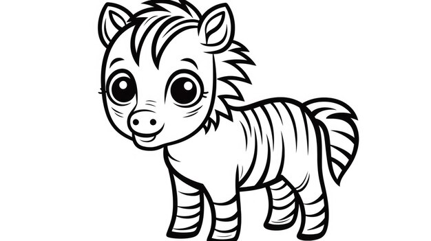 Zebra coloring book